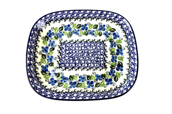 159 Bunzlau Rechthoekige schaal 1419X 159 Schotel rechthoek 22,5x19cm